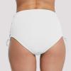 imagebaleaf Womens Modest Bikini Bottom High Waisted Swim Bottoms Full Coverage Bathing Suit BottomWhite