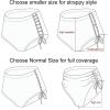 imagebaleaf Womens Modest Bikini Bottom High Waisted Swim Bottoms Full Coverage Bathing Suit BottomWhite