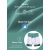 imagebaleaf Womens Swim Skirt Bottoms High Waisted Pleated Skorts Boxer Liner with Pockets SwimsuitsGreen