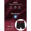 imagebaleaf Womens Swim Skirt Bottoms High Waisted Pleated Skorts Boxer Liner with Pockets SwimsuitsWine Red
