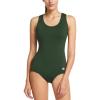 imagebaleaf Womens Racerback Athletic One Piece Modest Bathing SuitArmy Green