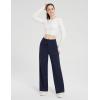 imageBALEAF Fleece Lined Thermal Pants Women Sweatpants Wide Leg Water Resistant Casual Lounge with Pockets Yoga WorkoutNavy