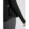 imageBALEAF Long Sleeve Workout Tops for Women Running Athletic Shirts Active Quick Dry Lightweight Moisture WickingBlackpleated