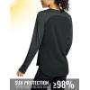 imageBALEAF Long Sleeve Workout Tops for Women Running Athletic Shirts Active Quick Dry Lightweight Moisture WickingCblack