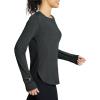 imageBALEAF Long Sleeve Workout Tops for Women Running Athletic Shirts Active Quick Dry Lightweight Moisture WickingCblack