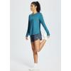 imageBALEAF Long Sleeve Workout Tops for Women Running Athletic Shirts Active Quick Dry Lightweight Moisture WickingCblue I