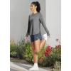 imageBALEAF Long Sleeve Workout Tops for Women Running Athletic Shirts Active Quick Dry Lightweight Moisture WickingCgrey