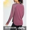 imageBALEAF Long Sleeve Workout Tops for Women Running Athletic Shirts Active Quick Dry Lightweight Moisture WickingCpurple