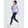 imageBALEAF Long Sleeve Workout Tops for Women Running Athletic Shirts Active Quick Dry Lightweight Moisture WickingCsunset Purple