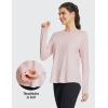 imageBALEAF Long Sleeve Workout Tops for Women Running Athletic Shirts Active Quick Dry Lightweight Moisture WickingPinkpleated