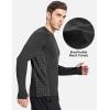 imageBALEAF Mens Long Sleeve Running Shirts with Thumbholes Quick Dry Athletic Shirt Workout Training TopBlack