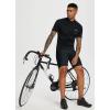 imageBALEAF Mens Padded Bike Shorts Cycling Tights Road Bicycle MTB Accessories Pockets UPF 50Classic Pocketblack