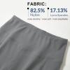 imageBALEAF Womens Capris with Pockets Knee Length Capri Leggings High Waisted Stretch for Casual Summer Yoga Workout ExerciseGraphite Gray