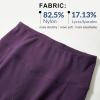 imageBALEAF Womens Capris with Pockets Knee Length Capri Leggings High Waisted Stretch for Casual Summer Yoga Workout ExerciseShadow Purple