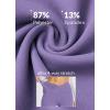 imageBALEAF Womens Flare Leggings Trendy Crossover Yoga Pants High Waist Casual Workout Bell Bottom Leggings with PocketsPurple