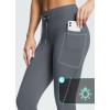 imageBALEAF Womens Fleece Lined High Waisted Leggings Water Resistant Thermal Warm Winter Tights Ski Hiking Pants with PocketsDark Grey