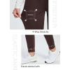 imageBALEAF Womens Fleece Lined Pants WaterResistant Sweatpants Winter Thermal Ski Hiking Running JoggersBrown