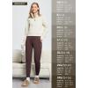 imageBALEAF Womens Fleece Lined Pants WaterResistant Sweatpants Winter Thermal Ski Hiking Running JoggersBrown