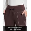 imageBALEAF Womens Fleece Lined Pants WaterResistant Sweatpants Winter Thermal Ski Hiking Running JoggersBrown