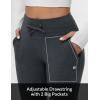 imageBALEAF Womens Fleece Lined Pants WaterResistant Sweatpants Winter Thermal Ski Hiking Running JoggersCharcoal