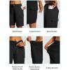imageBALEAF Womens Hiking Long Shorts 10quot Cargo Short Knee Length Quick Dry with Pockets UPF 50 Water ResistantBlack