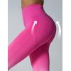 imageBALEAF Womens Leggings with Pockets Tummy Control Workout High Waisted Athletic Running 78 Ultra Soft Gym Yoga Ankle PantsGradient Pink