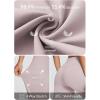 imageBALEAF Womens Wide Leg Yoga Pants Capris Crossover High Waist Crop Dress Pants with Pockets Loose Lounge Casual SummerLight Purple