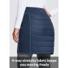 imagebaleaf Womens 17quot Puffer Quilted Skirt Lightweight Insulated Warm Snow Skirts Hiking Running Golf OutdoorsNavy