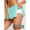 imagebaleaf Womens High Waisted Adjustable Drawstring Ruffle Swim Skirt Bottoms Modest Tummy Control Swim Skort with Pocket LinerGreen