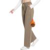 imageBALEAF Fleece Lined Thermal Pants Women Sweatpants Wide Leg Water Resistant Casual Lounge with Pockets Yoga WorkoutBrown