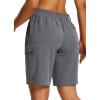 imageBALEAF Womens Hiking Long Shorts 10quot Cargo Short Knee Length Quick Dry with Pockets UPF 50 Water ResistantGrey