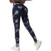 imageBALEAF Womens Leggings with Pockets Tummy Control Workout High Waisted Athletic Running 78 Ultra Soft Gym Yoga Ankle PantsTie Dye Black