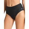 imageBALEAF Womens Swim Bottoms High Waisted Bathing Suit Bottom Modest Bikini Bottom Full Coverage Swimsuits Black XL