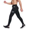 imagebaleaf Mens Winter Running Tights Thermal Cycling Pants Water Resistant Pockets Zipper Legs Cold WeatherBblack