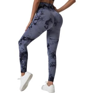 imageBALEAF Womens Leggings with Pockets Tummy Control Workout High Waisted Athletic Running 78 Ultra Soft Gym Yoga Ankle PantsBlack Gray