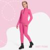 imagebaleaf Girls Fleece Long Sleeve Shirts Fall Jacket Half Zip Sweatshirts Horse Riding Camping Thermal Coat KidsApink