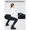 imagebaleaf Womens Fleece Lined Snow Ski Pants Waterproof Windproof Softshell Insulated Slim Thermal Pants Zipper Bottom LegBlack