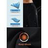 imagebaleaf Womens Fleece Lined Snow Ski Pants Waterproof Windproof Softshell Insulated Slim Thermal Pants Zipper Bottom LegBlack