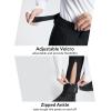imagebaleaf Womens Fleece Lined Snow Ski Pants Waterproof Windproof Softshell Insulated Slim Thermal Pants Zipper Bottom LegBlack