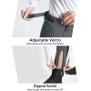 imagebaleaf Womens Fleece Lined Snow Ski Pants Waterproof Windproof Softshell Insulated Slim Thermal Pants Zipper Bottom LegDark Gray