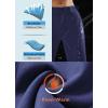 imagebaleaf Womens Fleece Lined Snow Ski Pants Waterproof Windproof Softshell Insulated Slim Thermal Pants Zipper Bottom LegNavy Blue