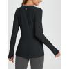 imagebaleaf Womens Long Sleeve Workout Tops Active Running Shirts Loose Fit Quick Dry Athletic SoftBlacksoft