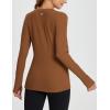imagebaleaf Womens Long Sleeve Workout Tops Active Running Shirts Loose Fit Quick Dry Athletic SoftCaramelsoft
