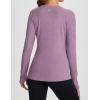 imagebaleaf Womens Long Sleeve Workout Tops Active Running Shirts Loose Fit Quick Dry Athletic SoftPurplesoft