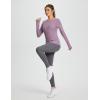imagebaleaf Womens Long Sleeve Workout Tops Active Running Shirts Loose Fit Quick Dry Athletic SoftPurplesoft