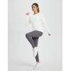 imagebaleaf Womens Long Sleeve Workout Tops Active Running Shirts Loose Fit Quick Dry Athletic SoftWhitesoft