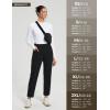 imagebaleaf Womens Pants with Zipper Pockets Stretch Golf Pants High Waist Travel Athletic Work Casual UPF50Blackfleece Lined