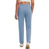 imagebaleaf Womens Pants with Zipper Pockets Stretch Golf Pants High Waist Travel Athletic Work Casual UPF50Bluefleece Lined