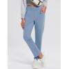 imagebaleaf Womens Pants with Zipper Pockets Stretch Golf Pants High Waist Travel Athletic Work Casual UPF50Bluefleece Lined