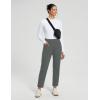 imagebaleaf Womens Pants with Zipper Pockets Stretch Golf Pants High Waist Travel Athletic Work Casual UPF50Greyfleece Lined